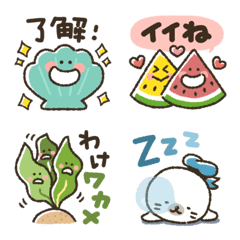 maruimo's summer emoji(with text).