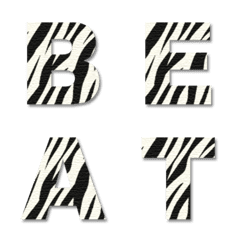 Zebra Print Alphabet