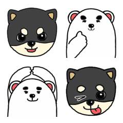 KUROMAROKUMA and SIROMAROSHIBA(Emoji)