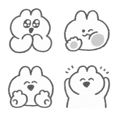 crayon rabbit emoji 2