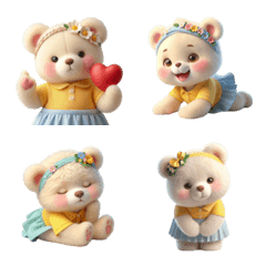 Kawaii little bear, bright and happy v.1