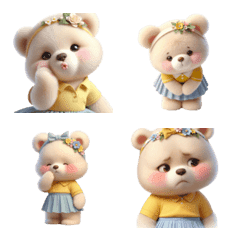 Kawaii little bear, bright and happy v.3