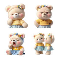 Kawaii little bear, bright and happy v.5