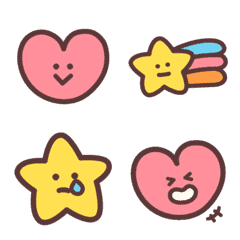 kawachii heart & star emoji