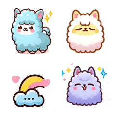 Round alpaca Emoji