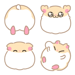 Cute and simple hamster Emoji(Putting)4