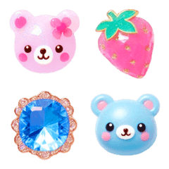 อิโมจิไลน์ Jewelry Bear Emoji 6