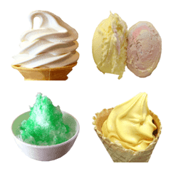 Ice cream emoji.
