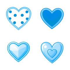 cute love heart(sky blue)