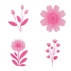 Forest flower collection(pink color)