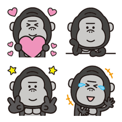 Cute gorilla emojis