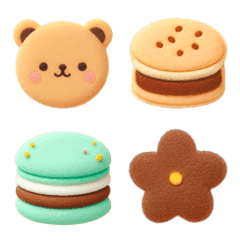 マカロンフェルト　チョコミント　絵文字7