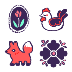 森や庭にいそうな動物と植物