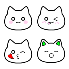 シンプルで使いやすい猫の絵文字