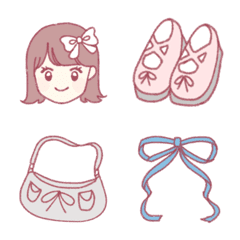 อิโมจิไลน์ ballet core ribbon Emoji