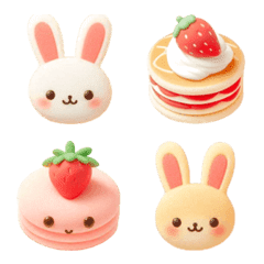 Rabbit Pancake Emoji 16