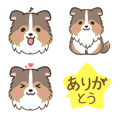 Cute word Shetland Sheepdog Emoji