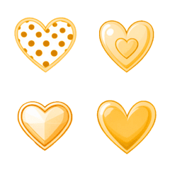 cute love heart(yellow)