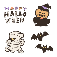 อิโมจิไลน์ kawaii halloween kabiemoji