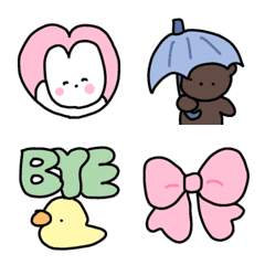 everyday cute emojis. Rabbit