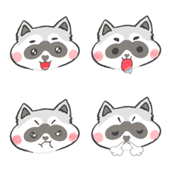 Relaxed raccoon expression ver.2.0