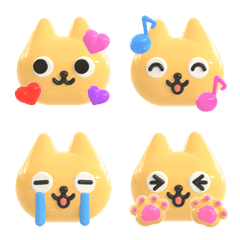 อิโมจิไลน์ neko neko neko Emoji