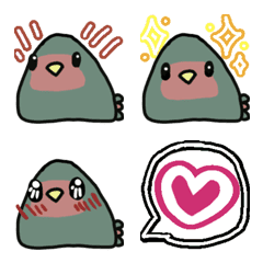 Peach-Faced Lovebird Coochan Emoji