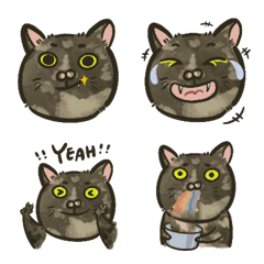 Mini ver. Fat Tortoiseshell cat