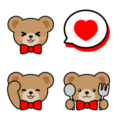 Teddy Bear Face EMOJI[RED]