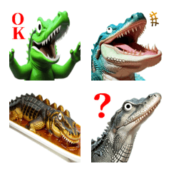 Crocodile and gavial and alligator emoji