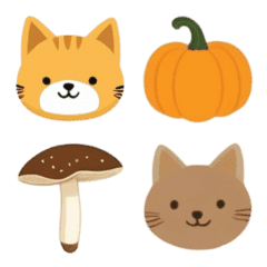 อิโมจิไลน์ Autumn Animal Emoji