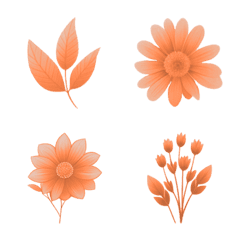 Forest flower collection(Orange)