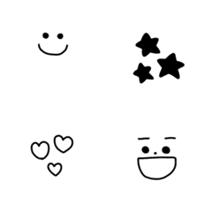 Usable simple emojis.