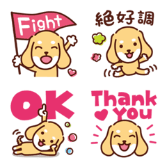 Cute dachshund dog_Emoji Ver.3