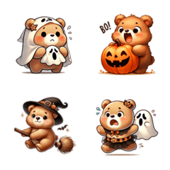 Butterbear : Nong Noey [Halloween] emoji