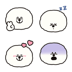 Mofuinu Bichon frise emoji