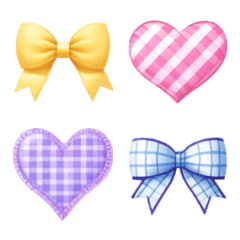 อิโมจิไลน์ Heart Ribbon Emoji