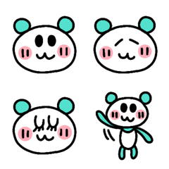 light blue panda Emoji