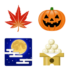 อิโมจิไลน์ Enjoy Japanese Autumn_Emoji