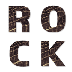 Crocodile Texture Alphabet