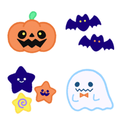 อิโมจิไลน์ Halloween! Fluffy Emoji