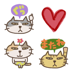 ねこがいる。【動く絵文字】