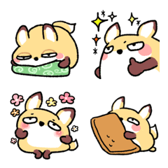 อิโมจิไลน์ Half-open eyes cute fox emoji