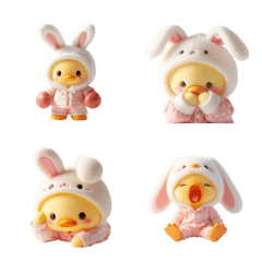 cute yellow rabbit duck 2