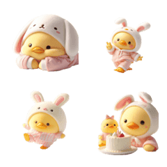 cute yellow rabbit duck 1