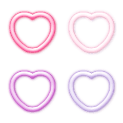 neon style heart