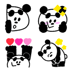 (Emoji) Crayon panda3