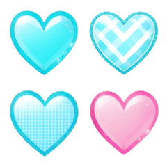 Turquoise blue heart emoji 2