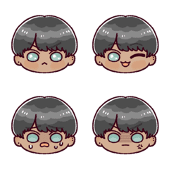 cute emoji(black hair2-2)