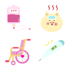 Colorful fancy emoji of nurse